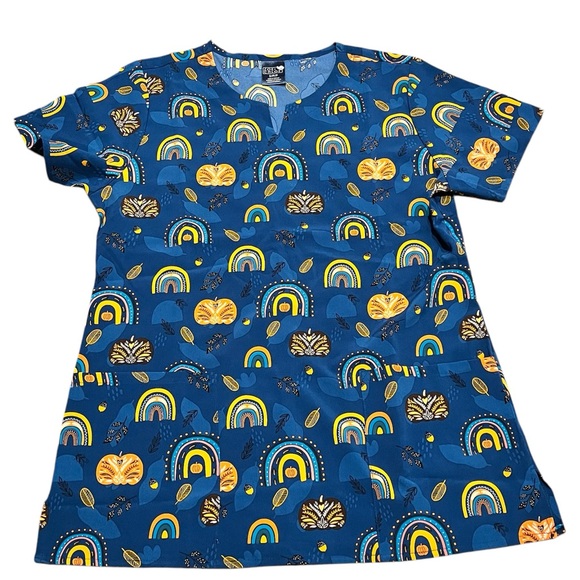 NWT fall scrub top - Picture 2 of 3